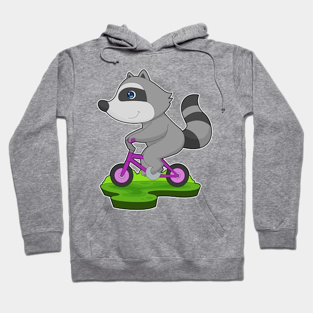 Racoon Bicycle Hoodie by Markus Schnabel